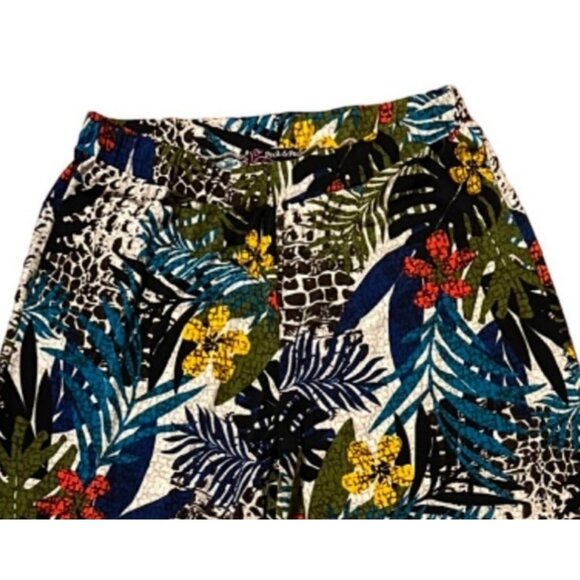 Peck and Peck women's multicolor pull on, elastic waist, wide leg, pants, XL - Picture 2 of 8